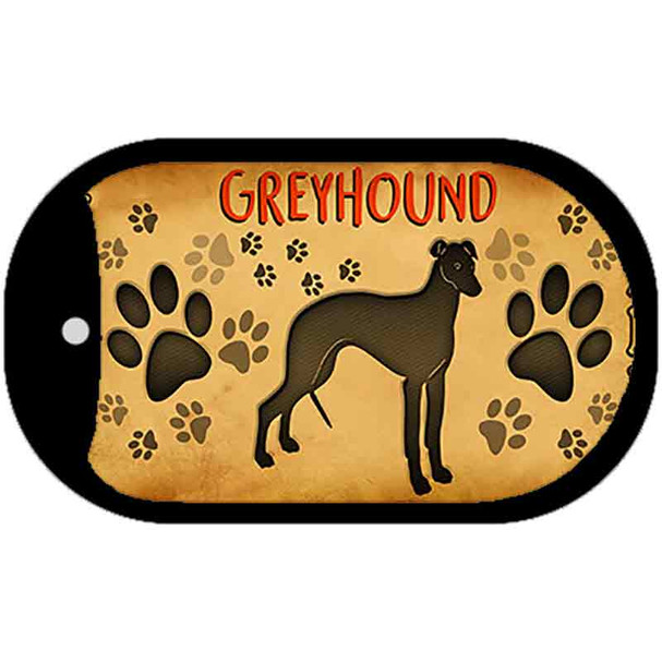 Greyhound Novelty Metal Dog Tag Necklace DT-10448