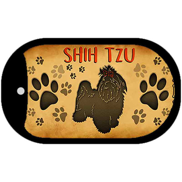Shih Tzu Novelty Metal Dog Tag Necklace DT-10458