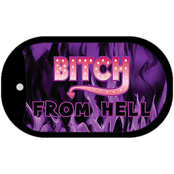 Bitch from Hell Novelty Metal Dog Tag Necklace DT-11884