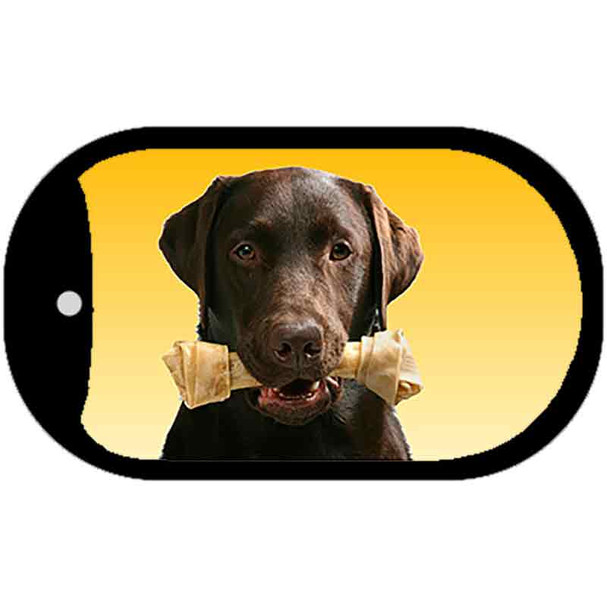 Chocolate Lab Novelty Metal Dog Tag Necklace DT-2164