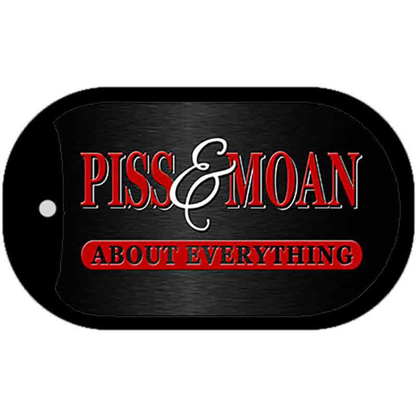 Piss and Moan Novelty Metal Dog Tag Necklace DT-369