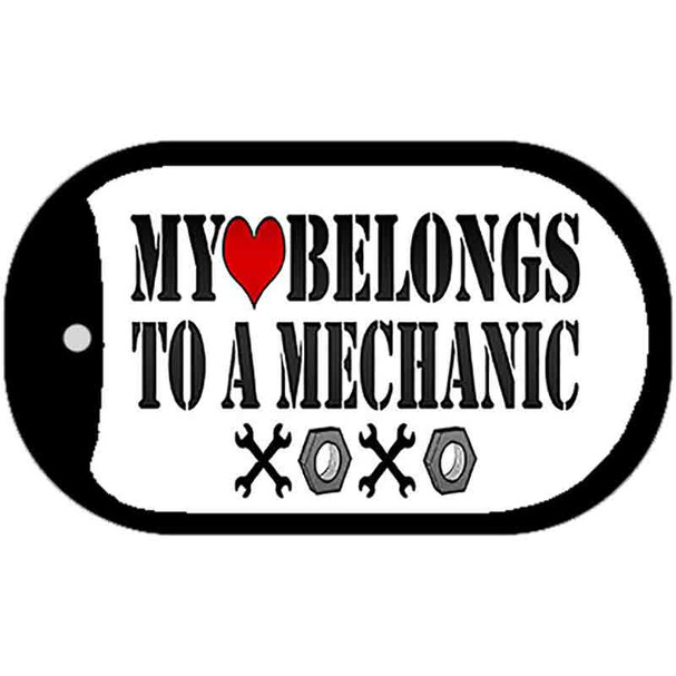 Heart to a Mechanic Novelty Metal Dog Tag Necklace DT-9857