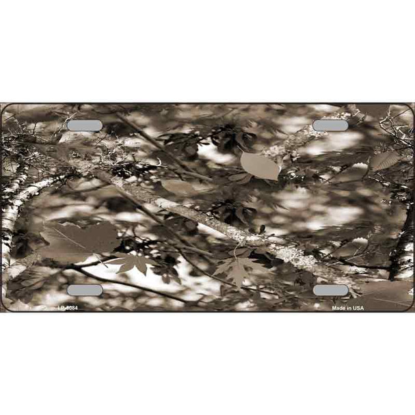 Leaf Camouflage Metal Novelty License Plate