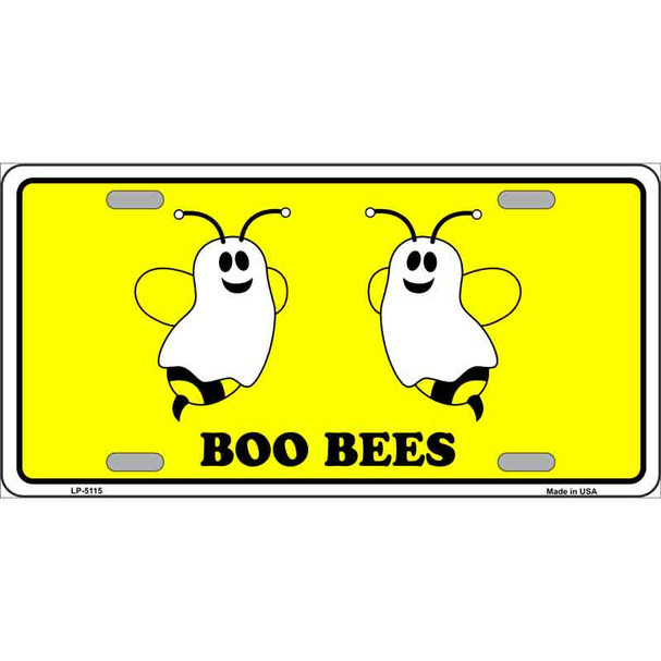 Boo Bees Metal Novelty License Plate
