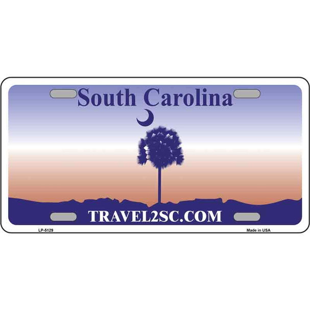 South Carolina Purple Blank Novelty Metal License Plate