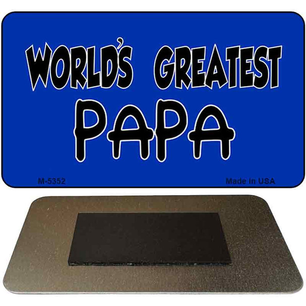 Worlds Greatest Papa Novelty Metal Magnet M-5352