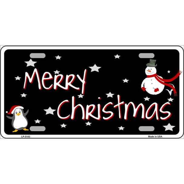 Merry Christmas Metal Novelty License Plate