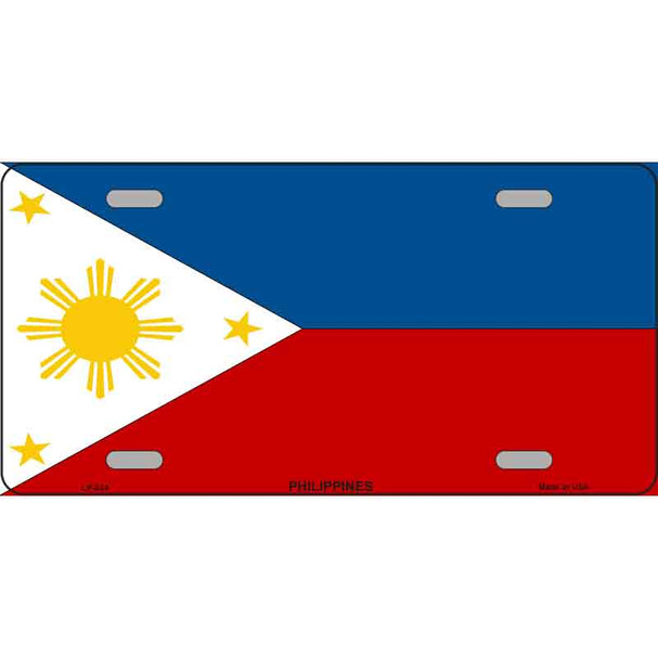 Philippines Flag Metal Novelty License Plate