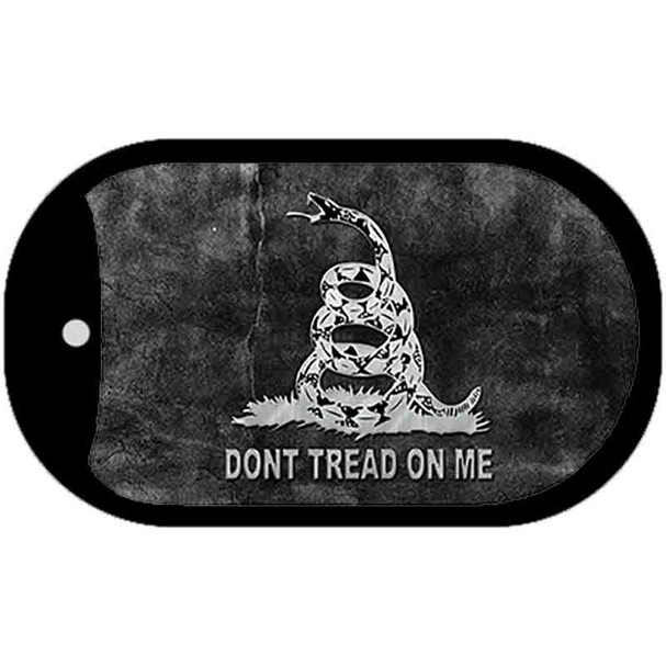 Dont Tread On Me Black Novelty Metal Dog Tag Necklace DT-8225