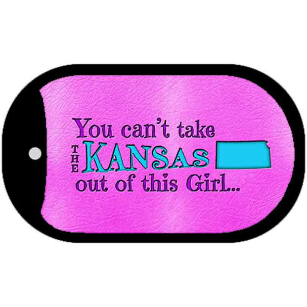 Kansas Girl Novelty Metal Dog Tag Necklace DT-9807