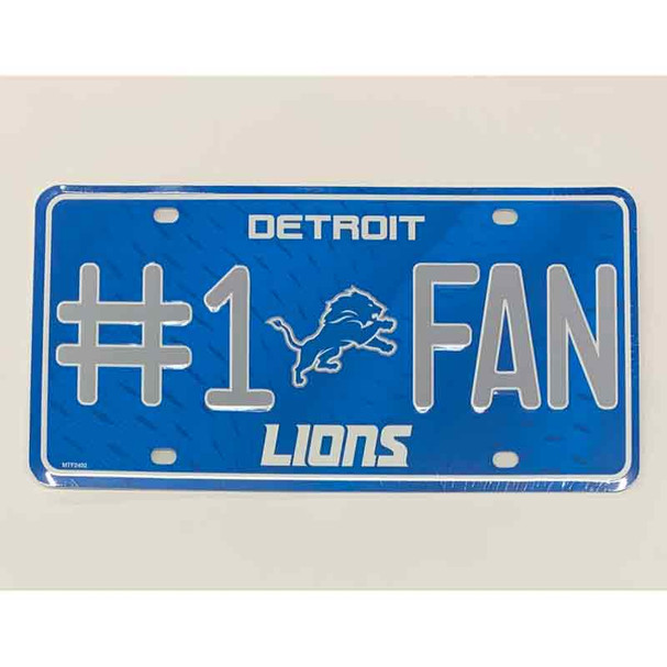 Detroit Lions Fan Metal Novelty License Plate Tag LP-736