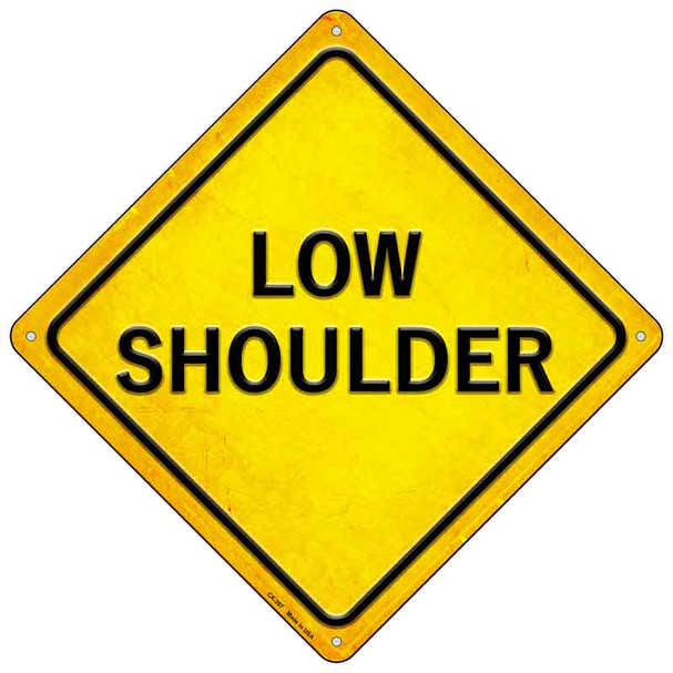 Low Shoulder Novelty Metal Crossing Sign