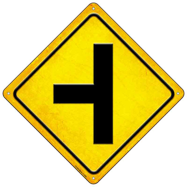 Side Road Left Novelty Metal Crossing Sign CX-604