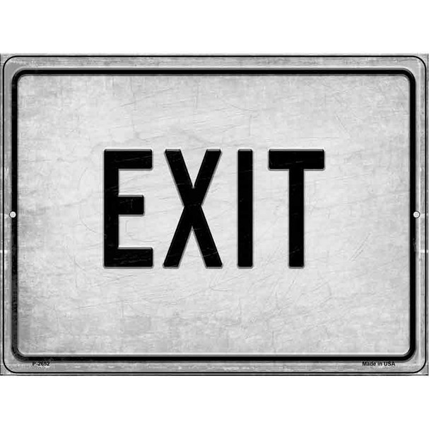 Exit Novelty Metal Parking Sign