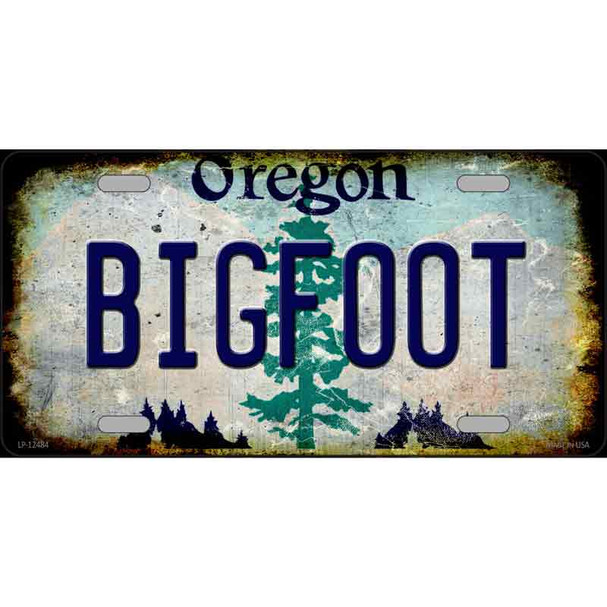 Bigfoot Oregon Novelty Metal License Plate