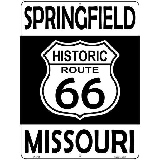 Springfield Missouri Historic Route 66 Novelty Metal Parking Sign