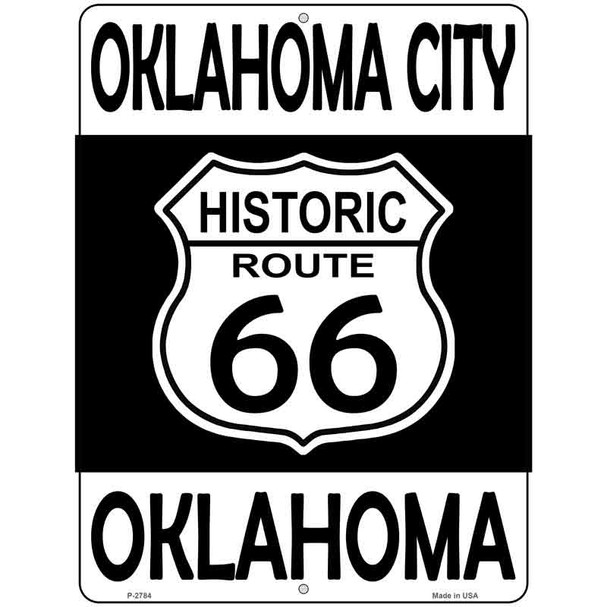 Oklahoma City Oklahoma Historic Route 66 Novelty Metal Parking Sign