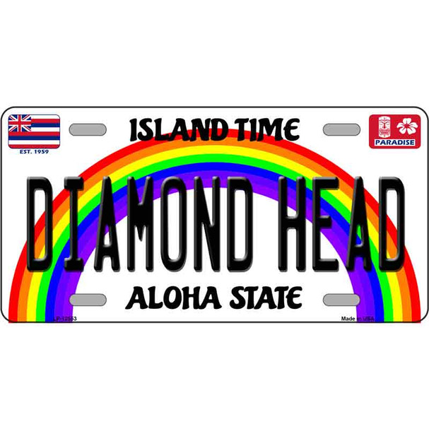 Diamond Head Hawaii Novelty Metal License Plate
