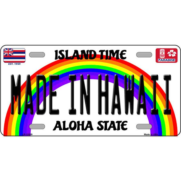 Made In Hawaii Novelty Metal License Plate