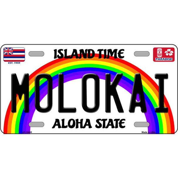 Molokai Hawaii Novelty Metal License Plate