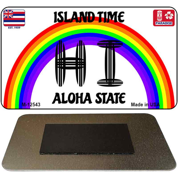 Hawaii Surfboard Novelty Metal Magnet M-12543