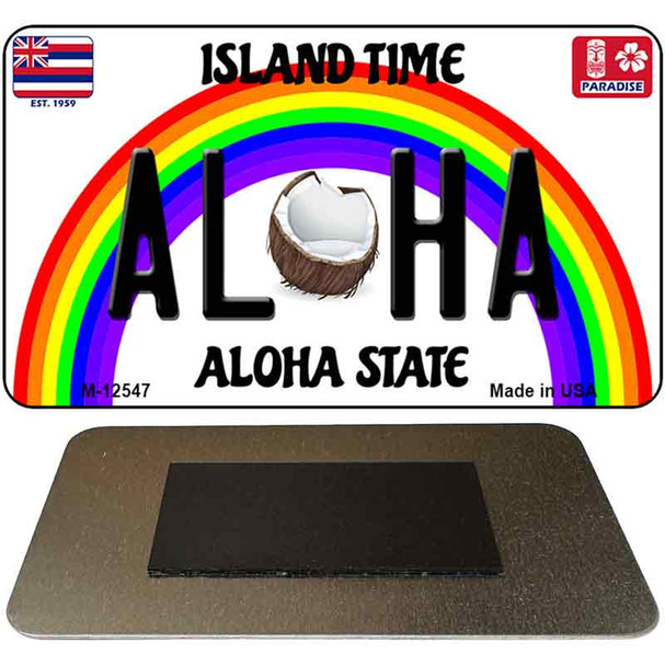 Aloha Coconut Novelty Metal Magnet M-12547