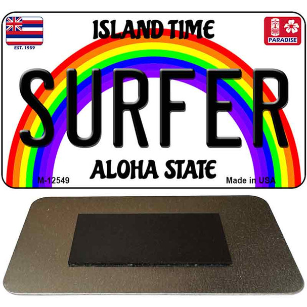 Surfer Novelty Metal Magnet M-12549