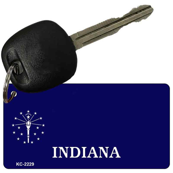 Indiana State Blank Novelty Metal Key Chain KC-2229