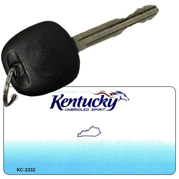Kentucky State Blank Novelty Metal Key Chain KC-2232