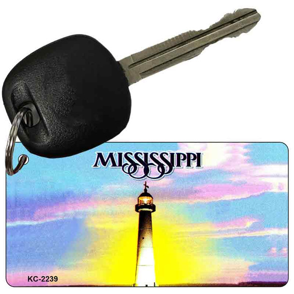Mississippi State Blank Novelty Metal Key Chain KC-2239