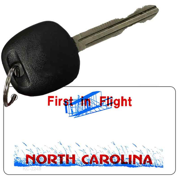 North Carolina State Blank Novelty Metal Key Chain KC-2248