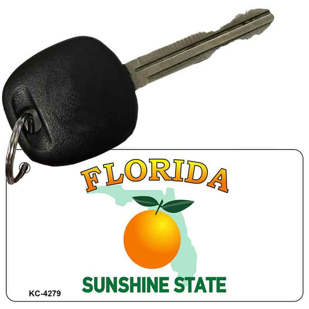 Florida State Blank Novelty Metal Key Chain KC-4279