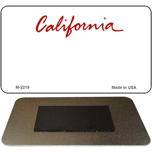 California State Blank Novelty Metal Magnet M-2219