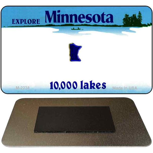 Minnesota State Blank Novelty Metal Magnet M-2238