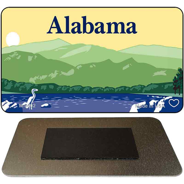 Alabama State Blank Novelty Metal Magnet M-9502