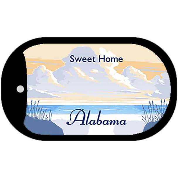 Alabama State Blank Novelty Metal Dog Tag Necklace DT-2215