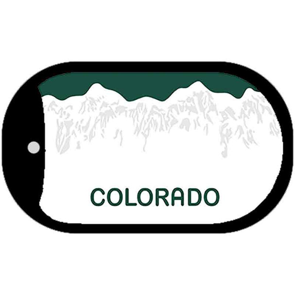 Colorado State Blank Novelty Metal Dog Tag Necklace DT-2220