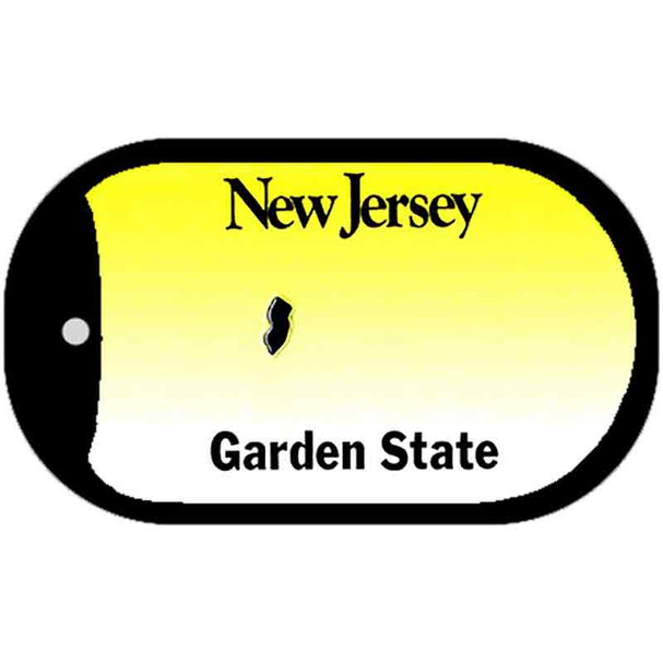 New Jersey State Blank Novelty Metal Dog Tag Necklace DT-2245