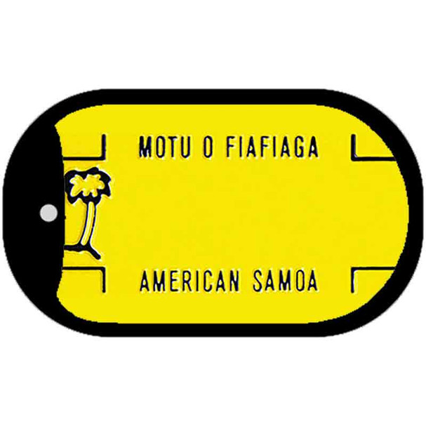 American Samoa Blank Novelty Metal Dog Tag Necklace DT-1503