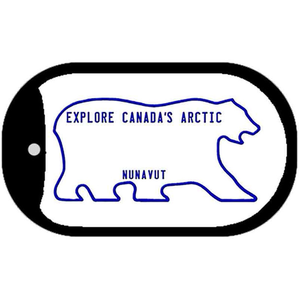 Nunavut Blank Novelty Metal Dog Tag Necklace DT-1509