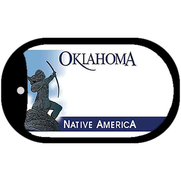 Oklahoma State Blank Novelty Metal Dog Tag Necklace DT-5131