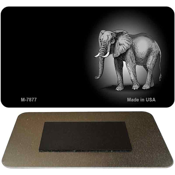 Elephants Offset Novelty Metal Magnet M-7877