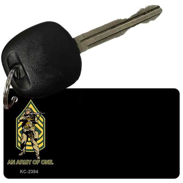 An Army of One Offset Novelty Metal Key Chain KC-2394