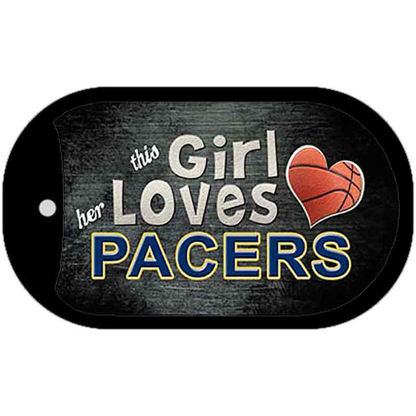 This Girl Loves Her Pacers Novelty Metal Dog Tag Necklace DT-8427