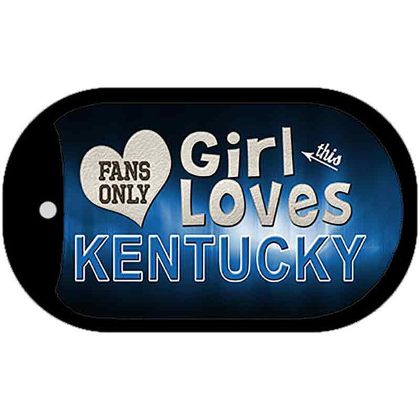 This Girl Loves Her Kentucky Novelty Metal Dog Tag Necklace DT-8486