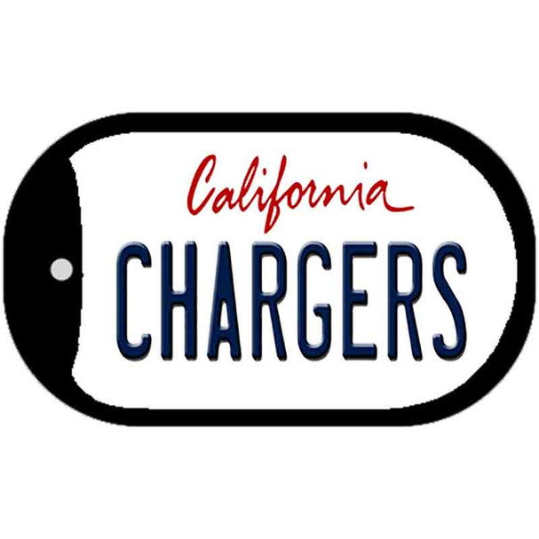 Chargers California Novelty Metal Dog Tag Necklace DT-2035