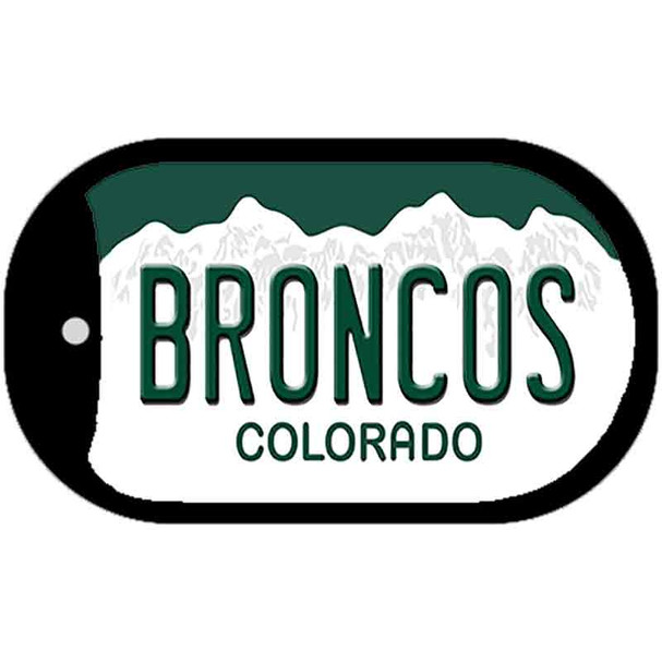 Broncos Colorado Novelty Metal Dog Tag Necklace DT-2037