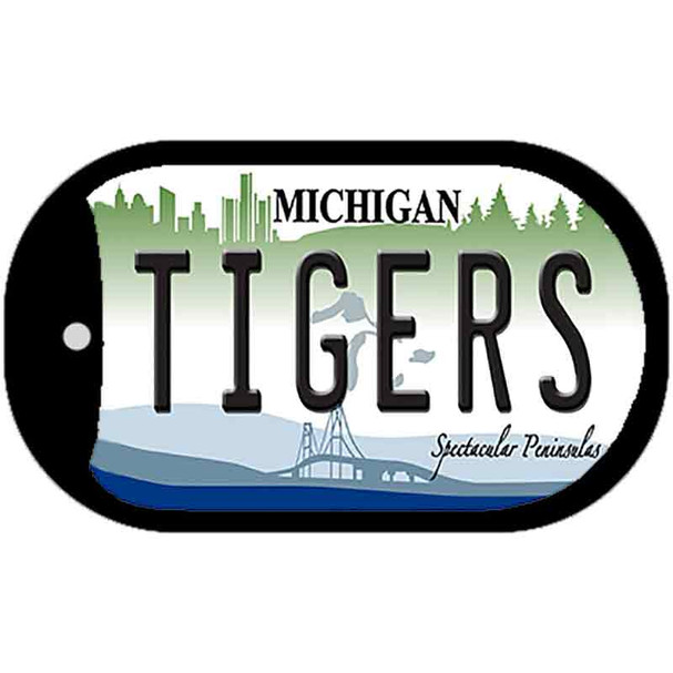 Tigers Michigan Novelty Metal Dog Tag Necklace DT-2079