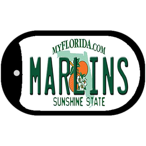 Marlins Florida Novelty Metal Dog Tag Necklace DT-2085