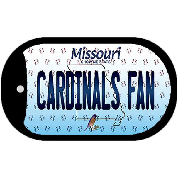Cardinals Fan Missouri Novelty Metal Dog Tag Necklace DT-10808